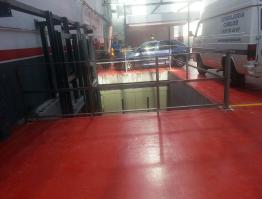 Barandilla montacargas taller